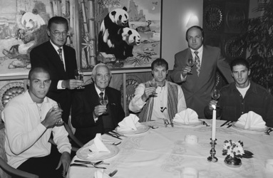 Spelers PSV bij de Blauwe lotus